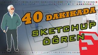 TEK VİDEODA SKETCHUP ÖĞREN VE MODELLEME YAP! (Temel komutlar ile modelleme yapıyoruz)