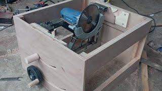 pemasangan unit circular saw. untuk table saw rakitan