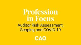 Profession in Focus: Auditor Risk Assessment, Scoping and COVID-19