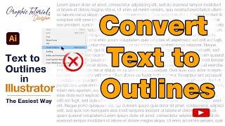 Convert Text to Outlines in Adobe Illustrator - The Easiest Way