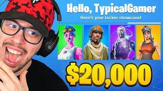 My $20,000 Fortnite LOCKER TOUR! (Rare Skins)