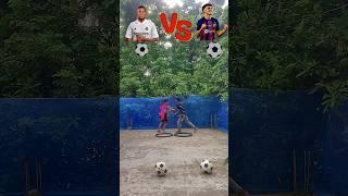 Mbappe fan vs vinicius fan challenge #football #13million #messi #vairalshorts