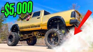 TESTING The  BURNOUT CAPABILITIES of a 20” LIFTED Truck…