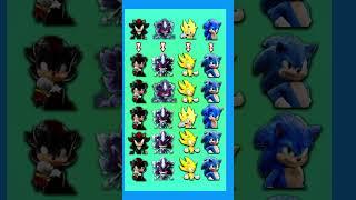 Find Shadow, Mephiles the Dark, Super Sonic and Sonic   #sonic #sonicthehedgehog #sonic3