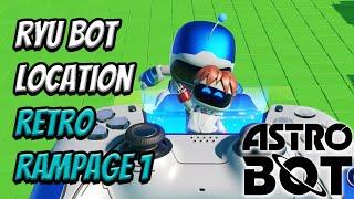 How To Unlock Retro Rampage 1 - Ryu Special Bot Location | Astro Bot