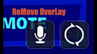 How to Get Rid of Microphone and refresh icons in bottom of pc games