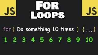 Learn JavaScript FOR LOOPS in 5 minutes! 