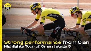 Cian Uijtdebroeks takes 5th overall - HIGHLIGHTS Tour of Oman stage 5