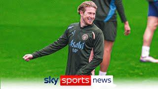 Jack Grealish, Ruben Dias and John Stones not in training but Kevin De Bruyne takes part