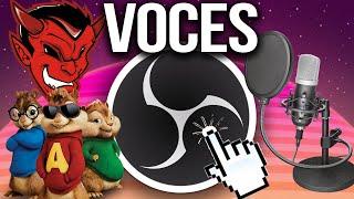 Como ponerle EFECTOS de VOZ a tu MICRÓFONO con OBS | FÁCIL | Voz de Alvin y las Ardillas y Demonio