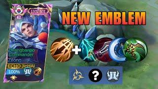 ZILONG NEW BEST BUILD AND EMBLEM SET IN SOLO RANK GAME (INSANE DAMAGE)