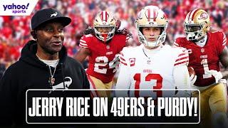 JERRY RICE Reacts to 49ERS Victory Over JETS & Breaks Down BROCK PURDY’S Potential | Yahoo Sports