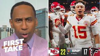 FIRST TAKE | No one stop the Chiefs to 3-PEAT! - Stephen A. on Pat Mahomes beat Falcons to move 3-0