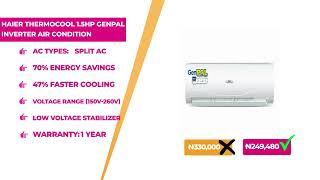 Haier Thermocool 1.5HP Genpal Inverter Air Conditioner