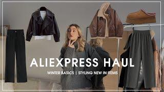 ALIEXPRESS WINTER BASICS HAUL | STYLING NEW IN ITEMS | ANASTASIIACHER_