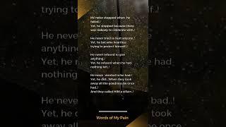 He was the villain. #pain #love #feelings #emotion #sad #hurt #healing #viral #reels #shorts #story