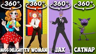 360° VR CATNAP POKEDANCE Miss Delight va TV Woman vs Jax vs CatNap