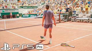 Top Spin 2K25 | PS5 PRO Gameplay - Federer vs Alcaraz [4K]