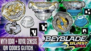 ROYAL GENESIS G5 AND MYTH ODAX 05 QR CODE GLITCH SHOWCASE CYPRUS COLLAB BEYBLADE BURST RISE