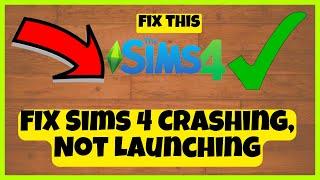 How to FIX Sims 4 Crashing, Not Launching, Freezing & Black Screen Problem 2023 NEW Tutorial