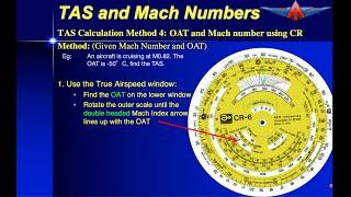 Calculating TAS on Jeppesen CR-3 & APR CR-6 navigation computers from the Outside Air Temperature