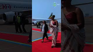 #KagameInauguration2024: Ethiopian President Sahle-Work Zewde arrives in Kigali