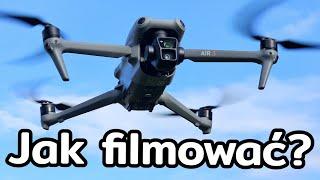 Jak filmować? Proste ujęcia i porady, które warto znać podczas nagrywania dronem.