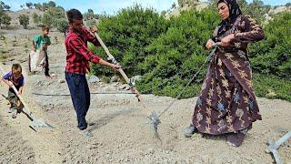 Village life.  Watching a beautiful and hardworking family in the Zagros mountains of Iran 