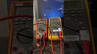 DM 1000 compared to calibrated fluke 87