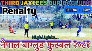 Super Penalty Round,Balewa vs Army Football Highlights/आहा कति आकर्षक खेल/#sportscounter #football