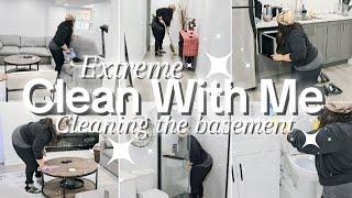 ️ Cleaning Motivation | Speed Cleaning | Basement Clean & Reset | Small Home Cleaning 