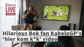 Super Springbok fan KabeloGP has SA in stitches