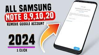 Samsung NOTE 8/ NOTE 9/ NOTE 10/ NOTE 20 BYPASS GOOGLE ACCOUNT FRP Unlock/Google bypass 2024 way.