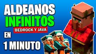 Como Tener Aldeanos Infinitos en Minecraft (Todas las Versiones)