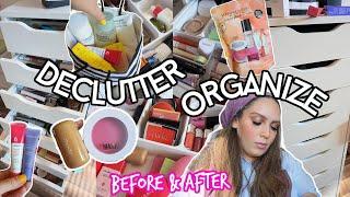 organize & reset my makeup collection  motivating, satisfying, trashing stuff, new makeup