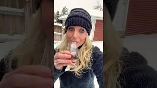 Whiskey and snow because it’s fun! #snowday #colorado #shorts #whiskeytube #whiskey