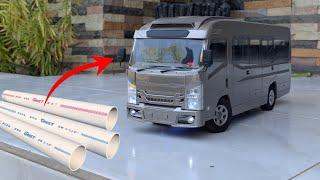 AMAZING‼️ Man made RC Micro Bus car from PVC, very detailed