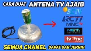 Cara buat antena TV ANALOG + DIGITAL SUPER JERNIH