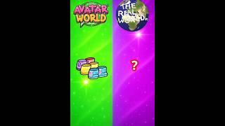 Avatar World vs Real World #ahaworld  #avatarworld #tocaboca #pazu #realworld