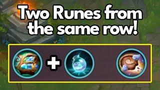 How to Take Two Runes from the same Row!