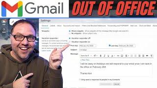 How to Set Out Of Office in Gmail