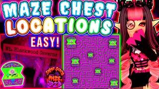 ALL MAZE CHEST LOCATIONS FOR ROYALLOWEEN 2023! EASY GUIDE STEP BY STEP! ROBLOX Royale High