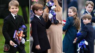 Prince Louis 'Grins Cheekily' As He Hugged A Pile Of Gifts From Fans At Sandringham