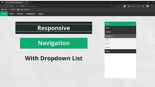 Fully Responsive navbar with dropdown | HTML CSS & JS