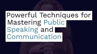 7 Powerful Techniques for Mastering Public Speaking and Communication | Viki Voice Coach