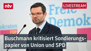 LIVE: Pressekonferenz der FDP mit Marco Buschmann und Christian Dürr