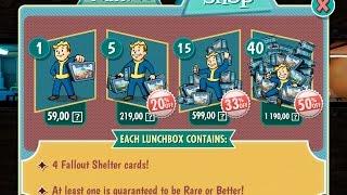 баг как бесплатно получит много кейсов кепсов в fallout shelter