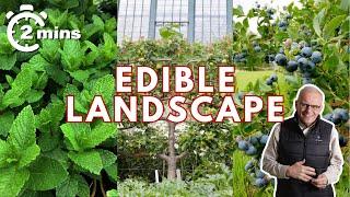 Decorative & EDIBLE Plant Ideas for Your Landscape | Edible Landscaping (2 minute tips)