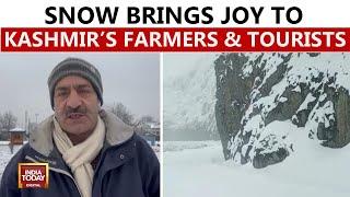 Kashmir Valley Welcomes New Year With Fresh Snowfall, Farmers Hopeful For Crop Yield