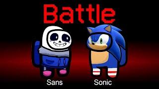 Among us perfect timing but sonic vs sans is an impostor ( amongus meme )